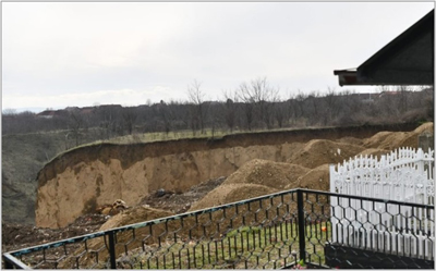  Обилазак  клизишта у Великој Врбици, општина Кладово 